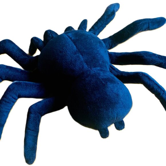 Halloween Creepy Crawly Scary Black Spider Plush Toy Stuffed Animal Decoration - Picture 4 of 5